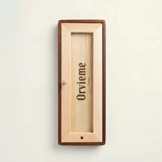 Orvienne Bevelled Walnut Photobooth Frame - Red mount